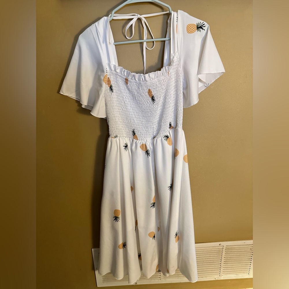 🍍 Pineapple Smocked Dress! 🍍